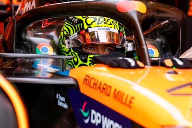 F1 - EMILIA ROMAGNA GRAND PRIX 2025 NORRIS Lando (gbr), McLaren F1 Team MCL39, portrait during the Formula 1 AWS Gran Premio del Made in Italy e Dell™Emilia-Romagna 2025, Emilia Romagna Grand Prix 2025, 7th round of the 2025 FIA Formula One World Championship, WM, Weltmeisterschaft from May 16 to 18, 2025 on the Autodromo Internazionale Enzo e Dino Ferrari, in Imola, Italy - ImolaItaly  Copyright: xJavierxJimenezx