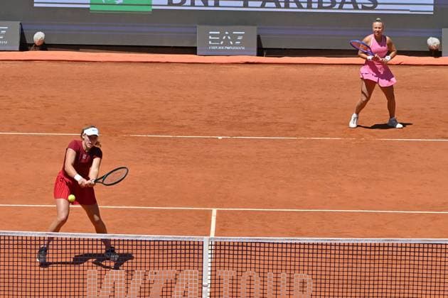 Internazionali BNL d Italia Mirra Andreeva,Diana Shnaider during the Internazionali BNL d Italia 2025 at Foro Italico, Italy, May 16th, 2025 Imago-Images Emmefoto Copyright: xImago-Images Emmefotox
