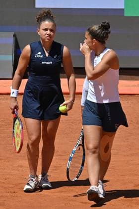 Internazionali BNL d Italia Jasmine Paolini, Sara Errani during the Internazionali BNL d Italia 2025 at Foro Italico, Italy, May 16th, 2025 Imago-Images Emmefoto Copyright: xImago-Images Emmefotox