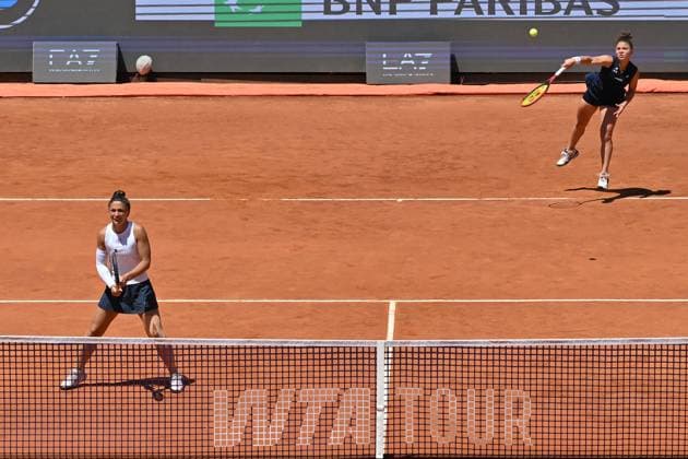 Internazionali BNL d Italia Jasmine Paolini, Sara Errani during the Internazionali BNL d Italia 2025 at Foro Italico, Italy, May 16th, 2025 Imago-Images Emmefoto Copyright: xImago-Images Emmefotox