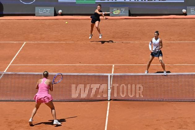 Internazionali BNL d Italia Jasmine Paolini, Sara Errani during the Internazionali BNL d Italia 2025 at Foro Italico, Italy, May 16th, 2025 Imago-Images Emmefoto Copyright: xImago-Images Emmefotox