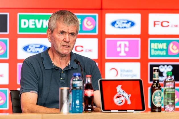 2. Fussball Bundesliga: 1. FC Köln Pressekonferenz; 16.05.2025 Friedhelm Funkel (Trainer 1. FC Köln) 2. Fussball Bundesliga: Pressekonferenz 1. FC Köln; Köln, RheinEnergiestadion, 16.05.2025
