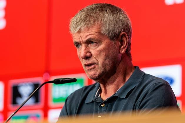 2. Fussball Bundesliga: 1. FC Köln Pressekonferenz; 16.05.2025 Friedhelm Funkel (Trainer 1. FC Köln) 2. Fussball Bundesliga: Pressekonferenz 1. FC Köln; Köln, RheinEnergiestadion, 16.05.2025