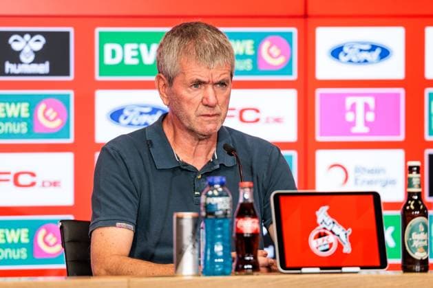 2. Fussball Bundesliga: 1. FC Köln Pressekonferenz; 16.05.2025 Friedhelm Funkel (Trainer 1. FC Köln) 2. Fussball Bundesliga: Pressekonferenz 1. FC Köln; Köln, RheinEnergiestadion, 16.05.2025