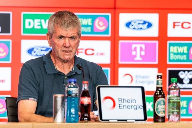 2. Fussball Bundesliga: 1. FC Köln Pressekonferenz; 16.05.2025 Friedhelm Funkel (Trainer 1. FC Köln) 2. Fussball Bundesliga: Pressekonferenz 1. FC Köln; Köln, RheinEnergiestadion, 16.05.2025