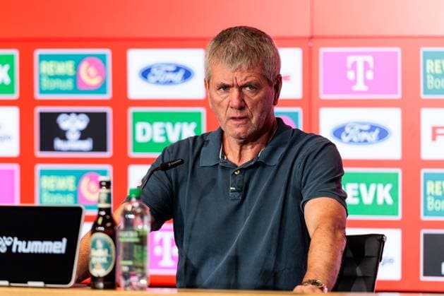 2. Fussball Bundesliga: 1. FC Köln Pressekonferenz; 16.05.2025 Friedhelm Funkel (Trainer 1. FC Köln) 2. Fussball Bundesliga: Pressekonferenz 1. FC Köln; Köln, RheinEnergiestadion, 16.05.2025
