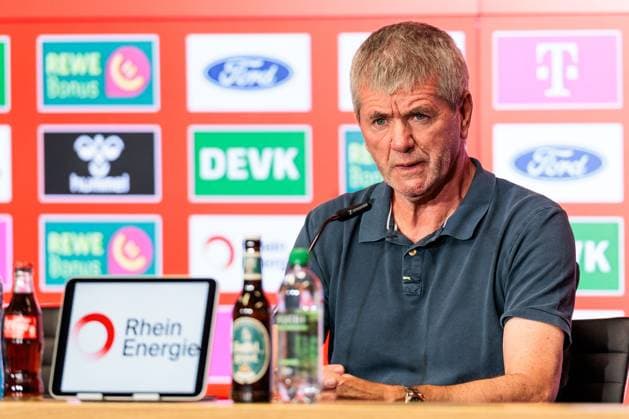 2. Fussball Bundesliga: 1. FC Köln Pressekonferenz; 16.05.2025 Friedhelm Funkel (Trainer 1. FC Köln) 2. Fussball Bundesliga: Pressekonferenz 1. FC Köln; Köln, RheinEnergiestadion, 16.05.2025
