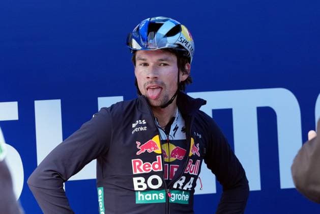 RogliÄ PrimoÅ¾ of Red Bull - Bora - Hansgrohe during the stage 7 of the Giro d™Italia from Castel di Sangro to Tagliacozzo, Italy - Friday, May 16, 2025. - cycling.  Copyright: xGianxMattiaxD Alberto LaPressex