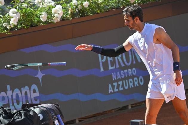 Internazionali BNL d Italia Lorenzo Musetti during the Internazionali BNL d Italia 2025 at Foro Italico, Italy, May 16th, 2025 Imago-Images Emmefoto Copyright: xImago-Images Emmefotox