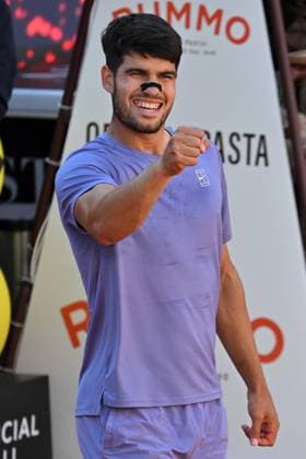 Internazionali BNL d Italia Carlos Alcaraz during the Internazionali BNL d Italia 2025 at Foro Italico, Italy, May 16th, 2025 Imago-Images Emmefoto Copyright: xImago-Images Emmefotox
