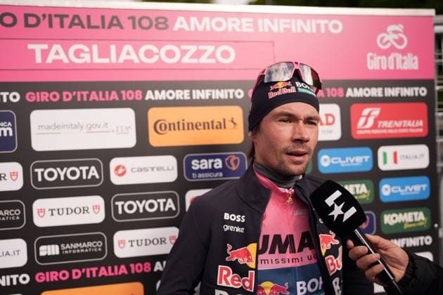 RogliÄ PrimoÅ¾ of Red Bull - Bora - Hansgrohe during the stage 7 of the Giro d™Italia from Castel di Sangro to Tagliacozzo, Italy - Friday, May 16, 2025. - cycling.  Copyright: xMarcoxAlpozzi LaPressex