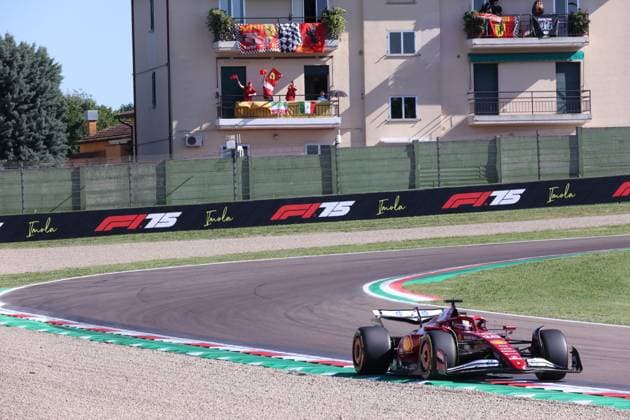 16.05.2025, Autodromo Enzo e Dino Ferrari, Imola, Formel 1 Grand Prix Emilia Romagna 2025 ,im Bild Charles Leclerc (MCO), Scuderia Ferrari HP (Photo by Alessandro Martelotta Hasan Bratic DeFodi Images)