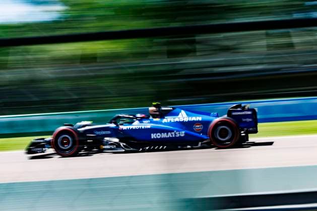 16th May 2025; Autodromo Enzo e Dino Ferrari, Imola, Italy; FIA Formula 1 Emilia Romagna Grand Prix 2025; Free Practice Day; Number 55 Williams driver Carlos Sainz Jr during practice 1 at the Emilia Romagna Formula 1  ActionPlus12788389 StephenxBlackberry