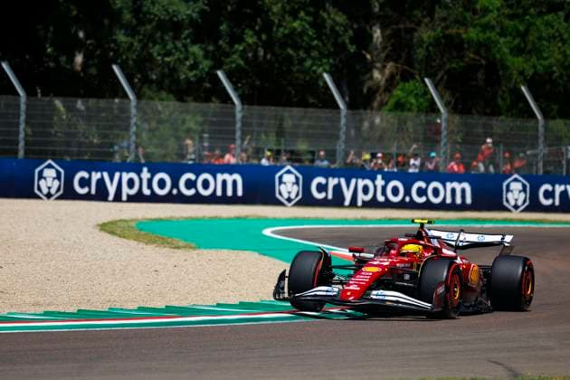 16th May 2025; Autodromo Enzo e Dino Ferrari, Imola, Italy; FIA Formula 1 Emilia Romagna Grand Prix 2025; Free Practice Day; Number 44 Scuderia Ferrari driver Lewis Hamilton during practice 1 at the Emilia Romagna Formula 1  ActionPlus12788377 StephenxBlackberry