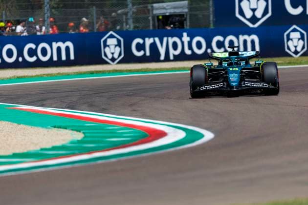 16th May 2025; Autodromo Enzo e Dino Ferrari, Imola, Italy; FIA Formula 1 Emilia Romagna Grand Prix 2025; Free Practice Day; Number 18 Aston Martin Aramco driver Lance Stroll during practice 1 at the Emilia Romagna Formula 1  ActionPlus12788418 StephenxBlackberry