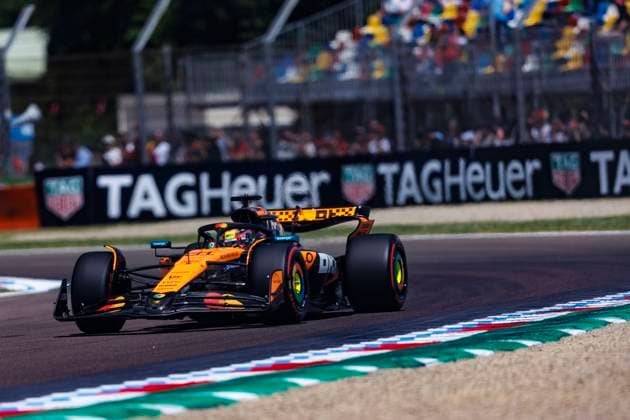 16th May 2025; Autodromo Enzo e Dino Ferrari, Imola, Italy; FIA Formula 1 Emilia Romagna Grand Prix 2025; Free Practice Day; Number 81 McLaren driver Oscar Piastri during practice 1 at the Emilia Romagna Formula 1  ActionPlus12788461 StephenxBlackberry