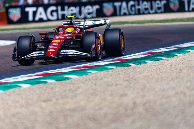16th May 2025; Autodromo Enzo e Dino Ferrari, Imola, Italy; FIA Formula 1 Emilia Romagna Grand Prix 2025; Free Practice Day; Number 44 Scuderia Ferrari driver Lewis Hamilton during practice 1 at the Emilia Romagna Formula 1  ActionPlus12788464 StephenxBlackberry