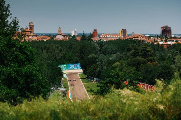 43 Franco Colapinto (ARG, BWT Alpine F1 Team), 44 Lewis Hamilton (GBR, Scuderia Ferrari HP), 10 Pierre Gasly (FRA, BWT Alpine F1 Team), F1 Grand Prix of Emilia-Romagna at Autodromo Internazionale Enzo e Dino Ferrari on May 16, 2025 in Imola, Italy. (Photo by HOCH ZWEI) Imola Italy