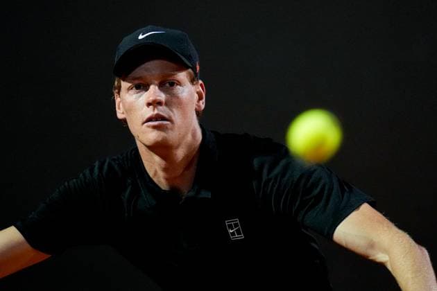 Internazionali BNL D Italia 2025 - Day Twelve Jannik Sinner of Italy in action against Tommy Paul of USA during the Internazionali BNL d™Italia day twelve at Foro Italico on May 16, 2025 in Rome, Italy. Rome Foro Italico Lazio Italy Copyright: xGiuseppexMaffiax IBI_Day12_160525_DSC3180