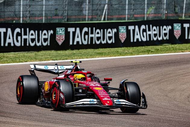Lewis Hamilton (GBR) - Scuderia Ferrari - Ferrari SF-25 - Ferrari during Formula 1 AWS Gran Premio del Made in Italy e dell Emilia Romagna 2025 - Autodromo Enzo e Dino Ferrari, Imola (BO) Italy from 15th to 18th May 2025, Formula 1 AWS Gran Premio del Made in Italy e dell Emilia Romagna 2025
