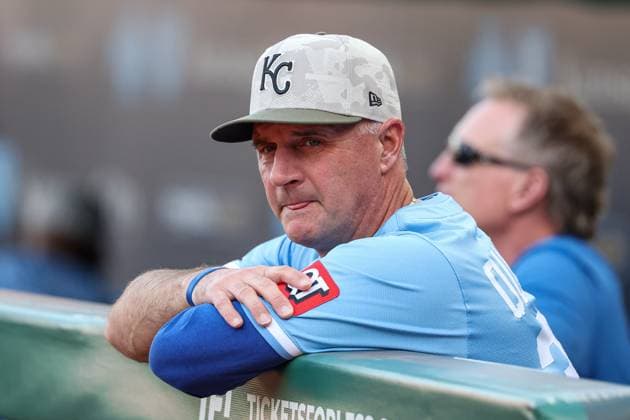 May 16, 2025: Kansas City Royals manager Matt Quatraro (33) is seen before a game against the St. Louis Cardinals at Kauffman Stadium in Kansas City, MO. CSM Kansas City United States of America - ZUMAc04_ 20250516_zma_c04_028 Copyright: xDavidxSmithx