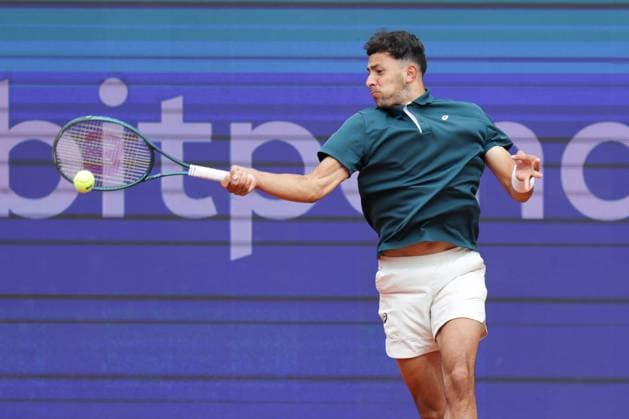 GER, Hamburg, xFSx, ATP500 Herren-Tennistunier Bitpanda Hamburg Open 2025, 17.05.2025 Marko Topo (GER) - Emilio Nava (USA) Emilio Nava (USA) spiel eine Vorhand Copyright: HMBxMedia FernandoxSoares