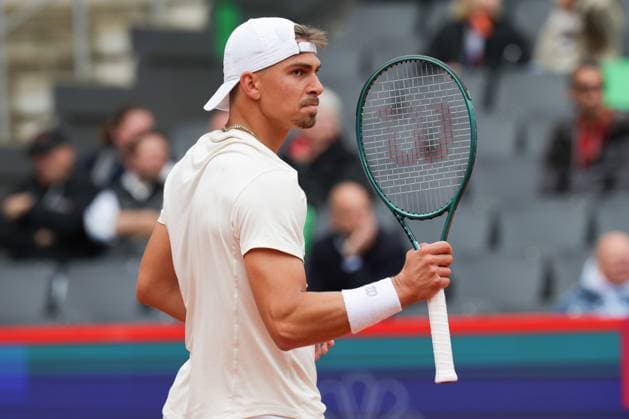 GER, Hamburg, xFSx, ATP500 Herren-Tennistunier Bitpanda Hamburg Open 2025, 17.05.2025 Marko Topo (GER) - Emilio Nava (USA) Marko Topo (GER) Siegerfaust, jubel Copyright: HMBxMedia FernandoxSoares
