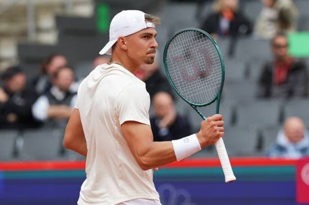 GER, Hamburg, xFSx, ATP500 Herren-Tennistunier Bitpanda Hamburg Open 2025, 17.05.2025 Marko Topo (GER) - Emilio Nava (USA) Marko Topo (GER) Siegerfaust, jubel Copyright: HMBxMedia FernandoxSoares