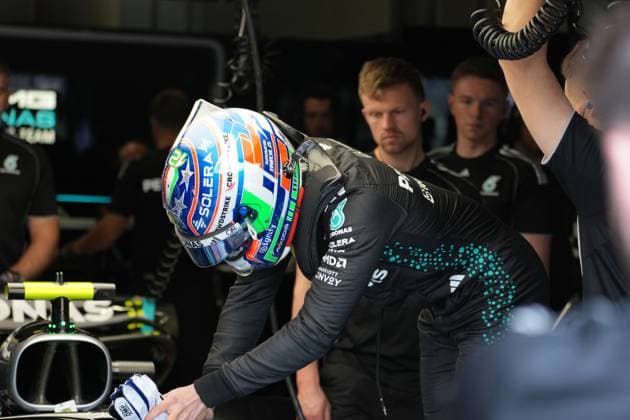 17.05.2025, Autodromo Enzo e Dino Ferrari, Imola, Formel 1 Grand Prix Emilia Romagna 2025 ,im Bild Andrea Kimi Antonelli (ITA), Mercedes-AMG Petronas Formula One Team (Photo by Hasan Bratic DeFodi Images)