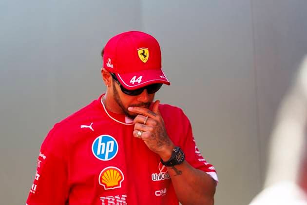 17th May 2025; Autodromo Enzo e Dino Ferrari, Imola, Italy; FIA Formula 1 Emilia Romagna Grand Prix 2025; Qualifying Day; Number 44 Scuderia Ferrari driver Lewis Hamilton at the Emilia Romagna Formula 1  ActionPlus12788842 StephenxBlackberry