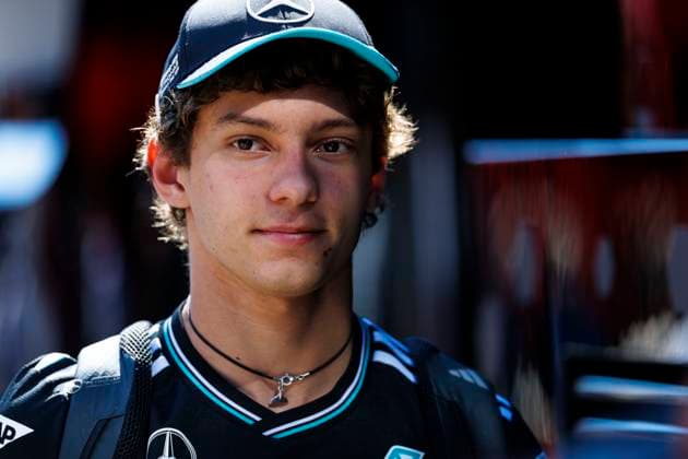 17th May 2025; Autodromo Enzo e Dino Ferrari, Imola, Italy; FIA Formula 1 Emilia Romagna Grand Prix 2025; Qualifying Day; Number 12 Mercedes AMG Petronas driver Andrea Kimi Antonelli at the Emilia Romagna Formula 1  ActionPlus12788846 StephenxBlackberry