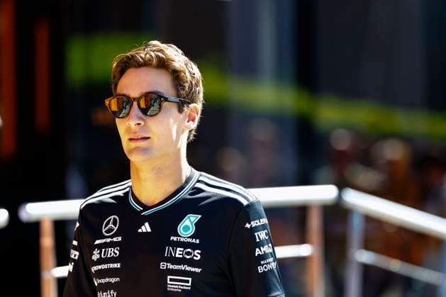 17th May 2025; Autodromo Enzo e Dino Ferrari, Imola, Italy; FIA Formula 1 Emilia Romagna Grand Prix 2025; Qualifying Day; Number 63 Mercedes AMG Petronas driver George Russell at the Emilia Romagna Formula 1  ActionPlus12788848 StephenxBlackberry