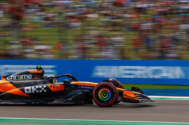 4 Lando Norris (GBR, McLaren F1 Team), F1 Grand Prix of Emilia-Romagna at Autodromo Internazionale Enzo e Dino Ferrari on May 17, 2025 in Imola, Italy. (Photo by HOCH ZWEI) Imola Italy