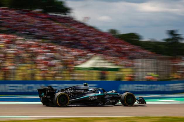 12 Andrea Kimi Antonelli (ITA, Mercedes-AMG Petronas F1 Team), F1 Grand Prix of Emilia-Romagna at Autodromo Internazionale Enzo e Dino Ferrari on May 17, 2025 in Imola, Italy. (Photo by HOCH ZWEI) Imola Italy