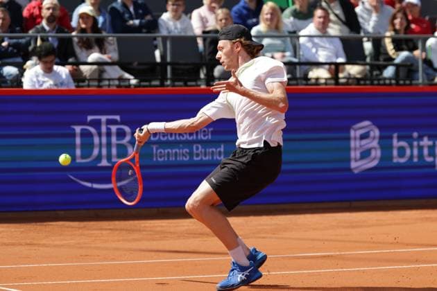 GER, Hamburg, xFSx, ATP500 Herren-Tennistunier Bitpanda Hamburg Open 2025, 17.05.2025 Max Wiskandt (GER) spielt eine Vorhand Copyright: HMBxMedia FernandoxSoares