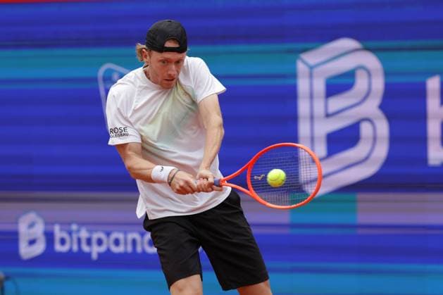 GER, Hamburg, xFSx, ATP500 Herren-Tennistunier Bitpanda Hamburg Open 2025, 17.05.2025 Max Wiskandt (GER) spielt eine Rueckhand Copyright: HMBxMedia FernandoxSoares