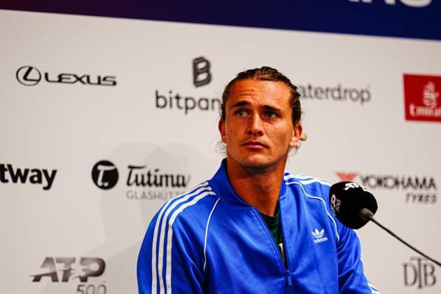 Alexander Zverev bei Pressekonferenz GER, Pressekonferenz Alexander Zverev, Tennis, ATP, Tennis Herren 500, Bitpanda Hamburg Open, 17.05.2025 GER, Pressekonferenz Alexander Zverev, Tennis, ATP 500, Bitpanda Hamburg Open, 17.05.2025 Hamburg Copyright: xEibner-Pressefoto MarcelxvonxFehrnx EP_MFN