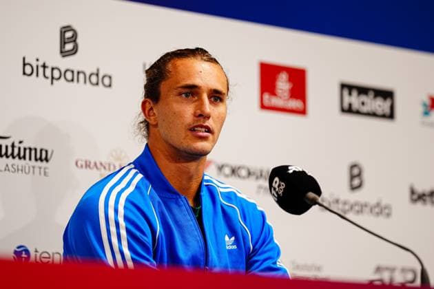Alexander Zverev bei Pressekonferenz GER, Pressekonferenz Alexander Zverev, Tennis, ATP, Tennis Herren 500, Bitpanda Hamburg Open, 17.05.2025 GER, Pressekonferenz Alexander Zverev, Tennis, ATP 500, Bitpanda Hamburg Open, 17.05.2025 Hamburg Copyright: xEibner-Pressefoto MarcelxvonxFehrnx EP_MFN