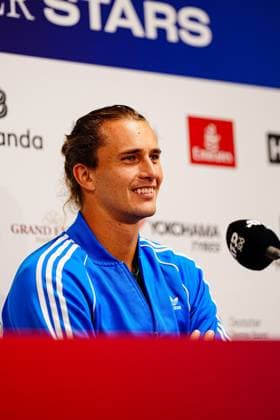 Alexander Zverev bei Pressekonferenz GER, Pressekonferenz Alexander Zverev, Tennis, ATP, Tennis Herren 500, Bitpanda Hamburg Open, 17.05.2025 GER, Pressekonferenz Alexander Zverev, Tennis, ATP 500, Bitpanda Hamburg Open, 17.05.2025 Hamburg Copyright: xEibner-Pressefoto MarcelxvonxFehrnx EP_MFN