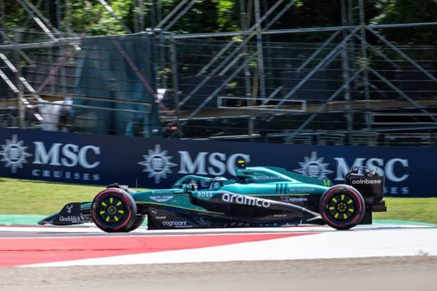 F1 GP Imola Italien. Freitag, 16.05.2025 Fernando Alonso 14, Aston Martin Aramco F1 Team; F1 GP Imola Italien. Freitag, 16.05.2025 Copyright: xBEAUTIFULxSPORTS Erlhofx