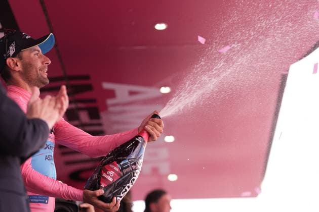 Ulissi Diego of Xds Astana Team pink jersey during the stage 8 of the Giro d™Italia from Giulianova to Castelraimondo, Italy - Saturday, May 17, 2025. - cycling.  Copyright: xMassimoxPaolone LaPressex