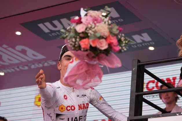 Ayuso Pesquera Juan of Uae Team Emirates Xrg during the stage 8 of the Giro d™Italia from Giulianova to Castelraimondo, Italy - Saturday, May 17, 2025. - cycling.  Copyright: xMarcoxAlpozzi LaPressex