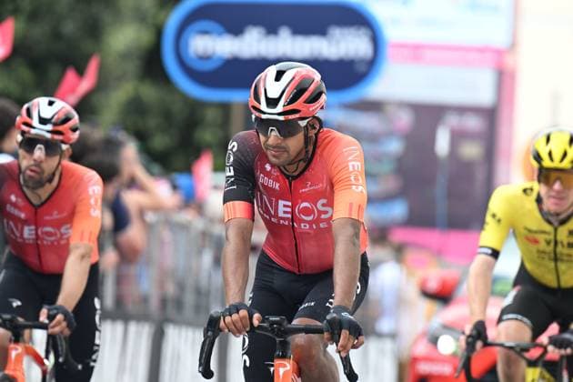 17-05-2025 Giro D italia; Tappa 08 Giulianova - Castelraimondo; 2025, Ineos Grenadiers; Rivera, Brandon Smith; Castelraimondo; 