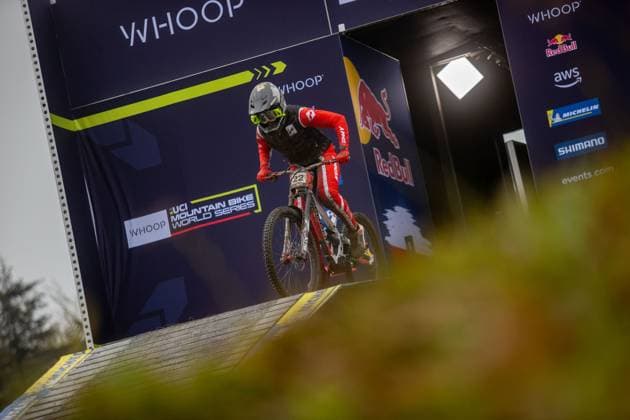 Radsport, Mountainbike WC in Bielsko Biala Whoop UCI MTB World Series DHI Worldcup Bielsko-BiaÅ‚a SCARSI Gloria MS-RACINGat Whoop UCI MTB World Series DHI Worldcup Bielsko-BiaÅ‚a, 17.05.2025,in Szczyrk,POL Foto: Sebastian Sternemann