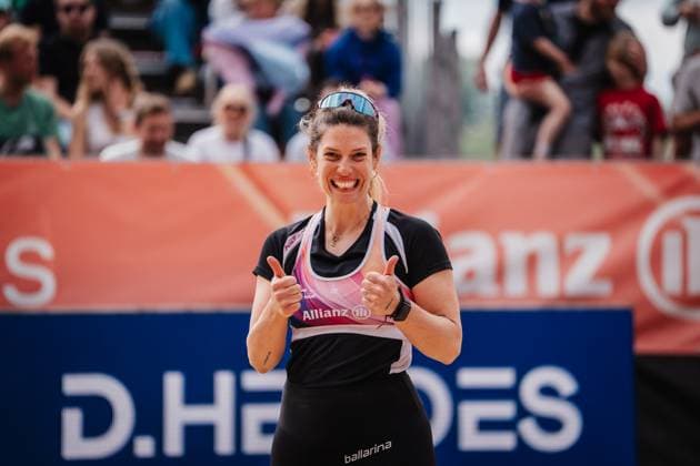 Beachvolleyball Frauen Allianz German Beach Tour 2025 Tourstop Düsseldorf 17.05.2025 Sandra Ferger Düsseldorf Robert-Lehr-Ufer Nordrhein-Westfalen Deutschland