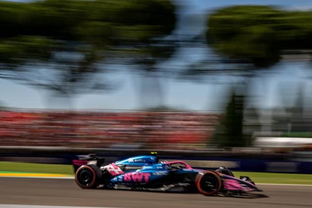 IMOLA, ITALY: Franco Colapinto, racing for the Alpine team during the 2025 Formula 1 Emilia Romagna Grand Prix at the Imola Circuit in Imola, Italy