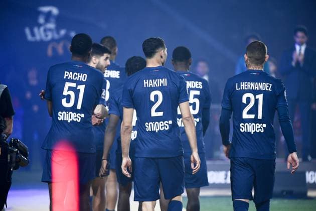 Paris Saint-Germain v AJ Auxerre - Ligue 1 McDonald s 2024 2025 51 Willian PACHO (psg) - 02 Achraf HAKIMI (psg) - 21 Lucas HERNANDEZ (psg) during the Ligue 1 McDonald s match between Paris and Auxerre on May 17, 2025 at Parc des Princes in Paris, France. Paris France  Copyright: xFEPx 776322132