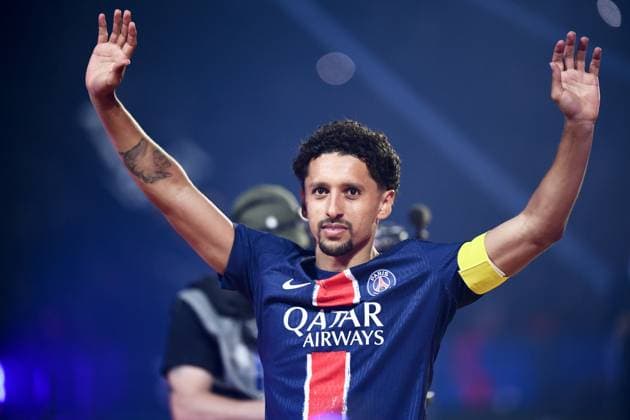 Paris Saint-Germain v AJ Auxerre - Ligue 1 McDonald s 2024 2025 05 MARQUINHOS (psg) during the Ligue 1 McDonald s match between Paris and Auxerre on May 17, 2025 at Parc des Princes in Paris, France. Paris France  Copyright: xFEPx 776322132