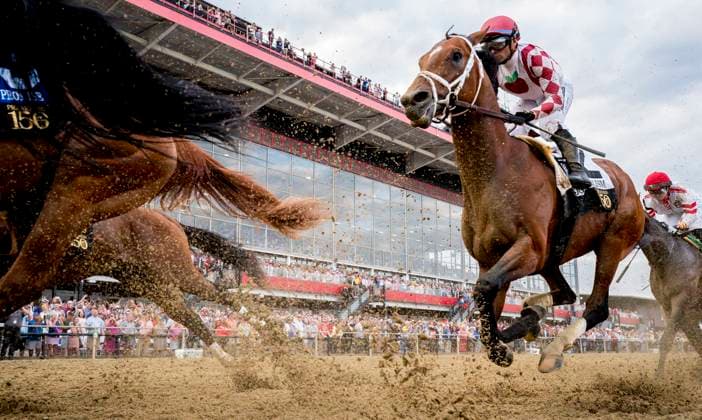 Sport Themen der Woche KW20 May 17, 2025, Baltimore, Maryland, USA: Journalism (2) ridden by UMBERTO RISPOLI wins the Preakness Stakes (Grade 1) at Pimlico Race Course in Baltimore, Maryland. This is the last Preakness Stakes to be run under the Old Hilltop . The building will be razed to make way for a new facility, marking the start of a new era of racing in Maryland. Construction of the new building is scheduled for completion in 2027. Baltimore USA - ZUMAcs17 20250517_faf_cs17_049 Copyright: xScottxSeriox