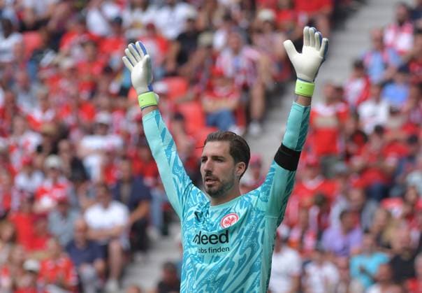 17.05.2025, xblx, Fussball 1.Bundesliga, SC Freiburg - Eintracht Frankfurt v.l. Kevin Trapp (Eintracht Frankfurt) (DFL DFB REGULATIONS PROHIBIT ANY USE OF PHOTOGRAPHS as IMAGE SEQUENCES and or QUASI-VIDEO) Freiburg *** 17 05 2025, xblx, Soccer 1 Bundesliga, SC Freiburg Eintracht Frankfurt v l Kevin Trapp Eintracht Frankfurt DFL DFB REGULATIONS PROHIBIT ANY USE OF PHOTOGRAPHS as IMAGE SEQUENCES and or QUASI VIDEO Freiburg
